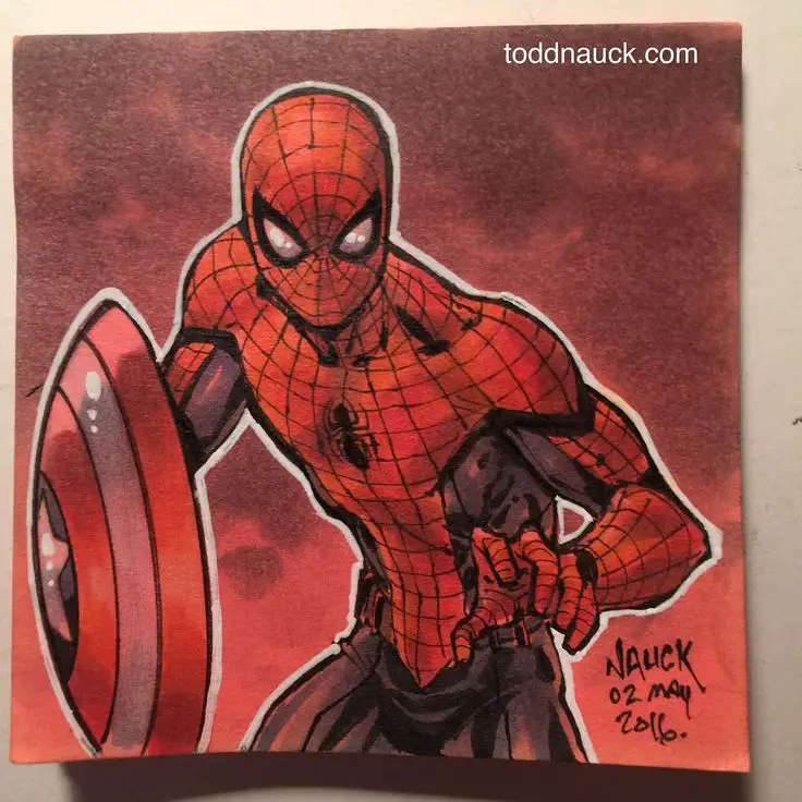 Todd Nauck Post-It Notes drawings