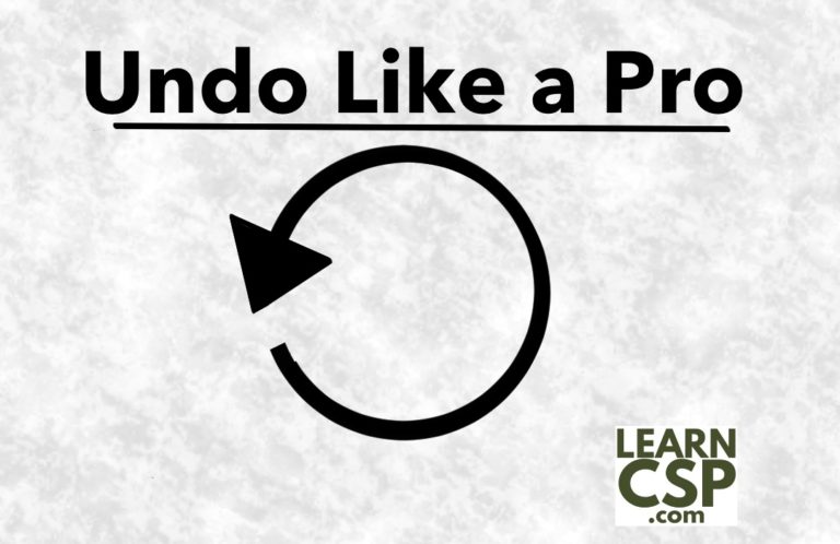 How to Undo Like a Pro