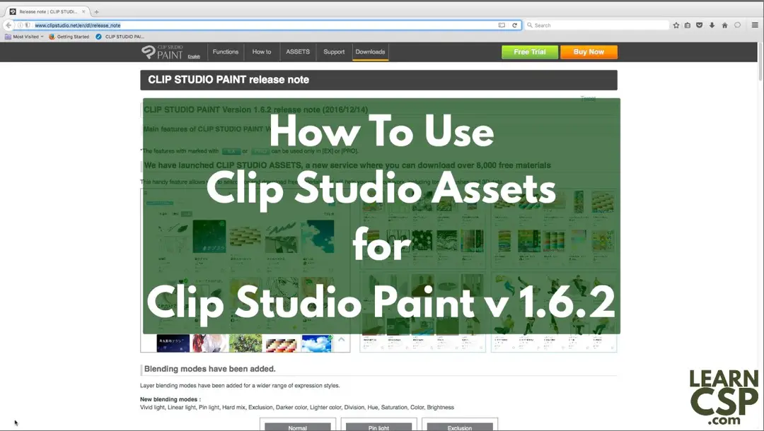 How to use Clip Studio Assets