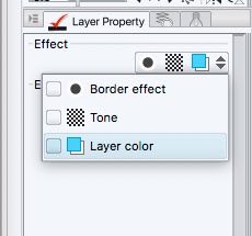 Layer Property --> Layer Color in Clip Studio Paint