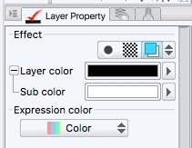 Layer Property --> Layer Color --> Black for black and white in Clip Studio Paint