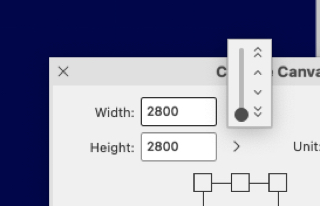 There's a slider control in the Change Canvas Size window of Clip Studio Paint