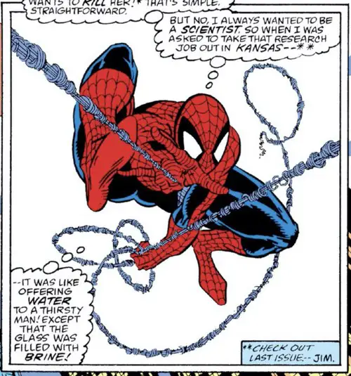 Classic McSpidey pose from Todd McFarlane in The Amazing Spider-man #303