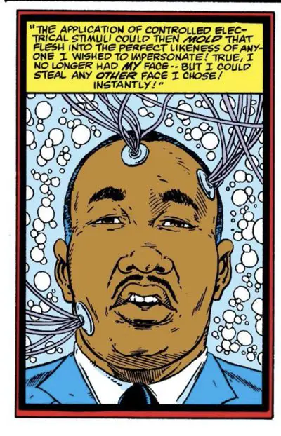 Todd McFarlane does a passable likeness for Martin Luther King Jr.