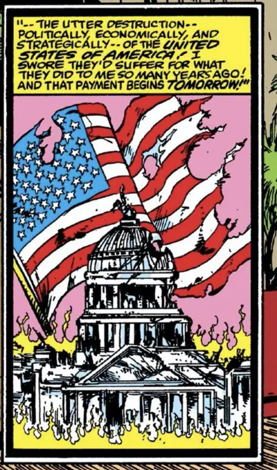 Panel with Capitol Building  from The Amazing Spider-Man #307