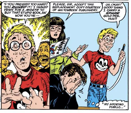 Felix the Cat appears on a t-shirt in The Amazing Spider-Man #307