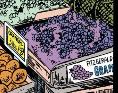 Terry Fitzgerald is a purveyor of grapes in The Amazing Spider-Man #307