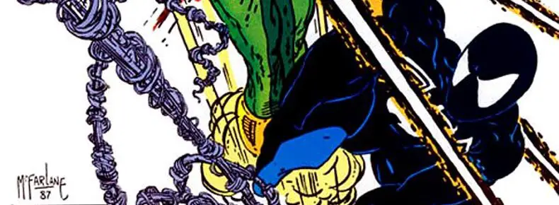 Amazing Spider-Man #298 cover detail by Todd McFarlane