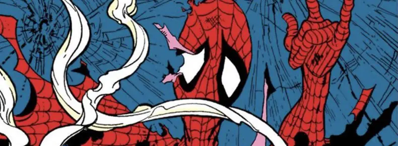 Detail on The Amazing Spider-Man #302 cover by Todd McFarlane