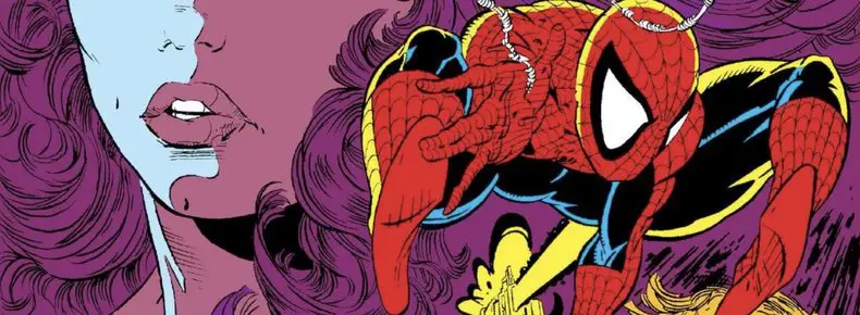 Detail on the cover of The Amazing Spider-Man #309 by Todd McFarlane