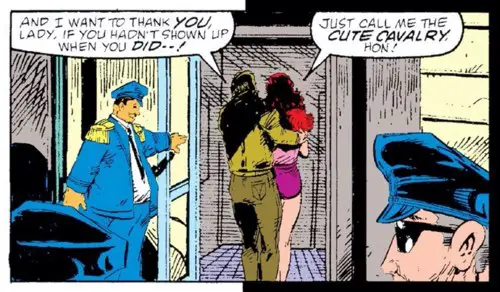 The Doorman holds the door for the Parkers in The Amazing Spider-Man #309