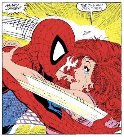 Spider-Man and Mary Jane reunited
