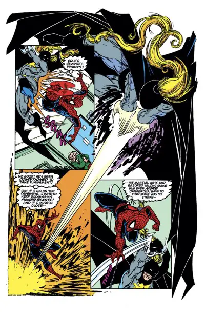 Killer Shrike blasts out of the corner of the page in classic McFarlane layouts.