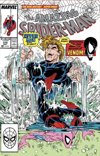Amazing Spider-Man #315 cover by Todd Mcfarlane featuring Hydroman