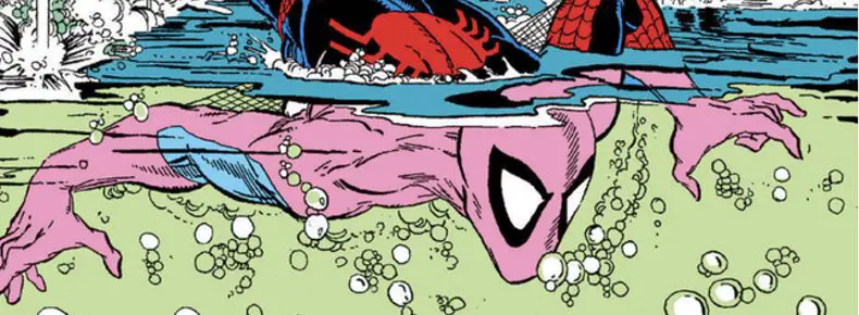 Detail of Todd McFarlane cover to The Amazing Spider-Man #315
