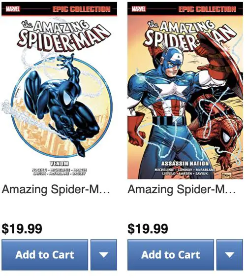 These are the two Epic collections you need to collection almost all of McSpidey