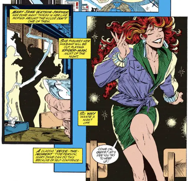 Mary Jane dances the night away in Spider-Man #3