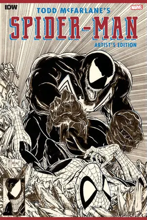 IDW's Todd McFarlane's Spider-Man Artist's Edition book cover (due out in Fall 2022)