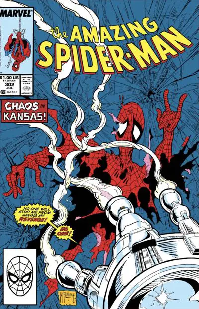 The Amazing Spider-Man #302 cover by Todd McFarlane