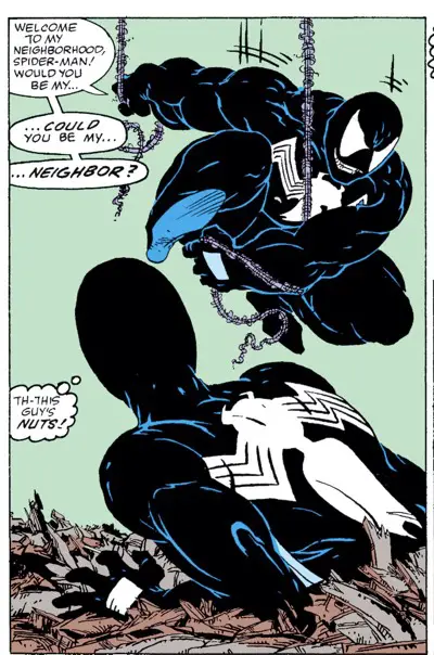 Venom wants to be Spider-Man's neighbor