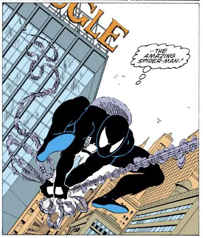 First McSpidey spaghetti webbing from Amazing Spider-Man #298
