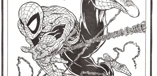 Todd McFarlane Spider-Man promo sheet detail