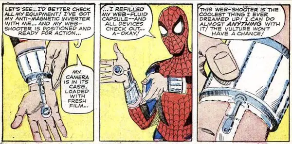 Steve Ditko's Spider-Man explains how his web shooters work