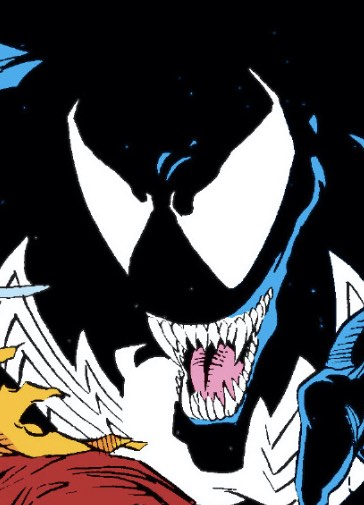 Venom's mouth makes him look like the Joker
