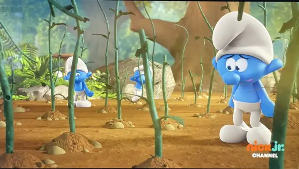 The Smurfs discover an empty sarsaparilla field