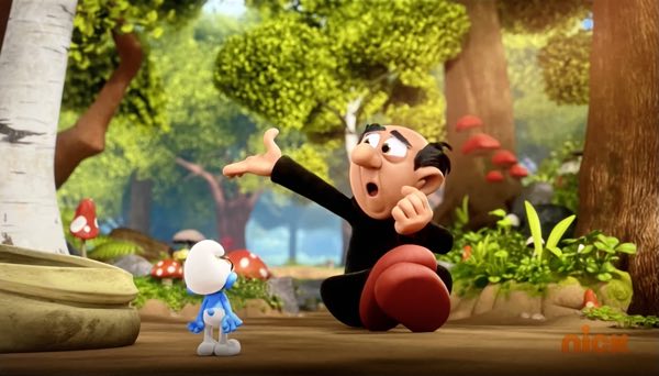 Gargamel doesn't know what to do, but Brainy is about to help him