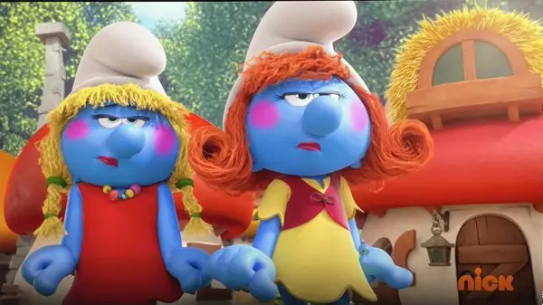 Smurfs in drag don't naturally look any more feminine in the animation