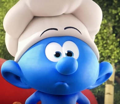 Chef Smurf's lips and emotions